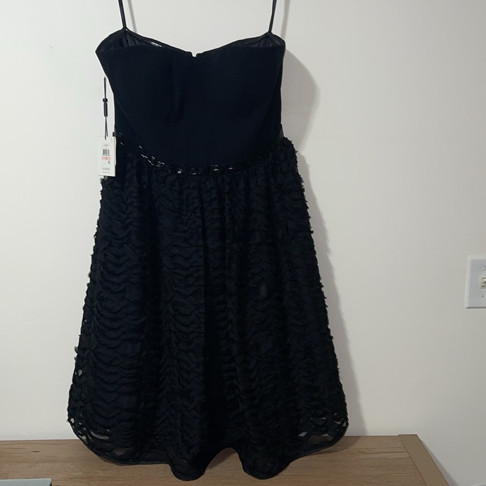 ☀️Sale☀️Calvin Klein black strapless cocktail dress  size 10 NWT